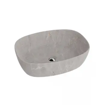 Umywalka nablatowa Lavita Lyssa 51x40cm - Wzór kamienny